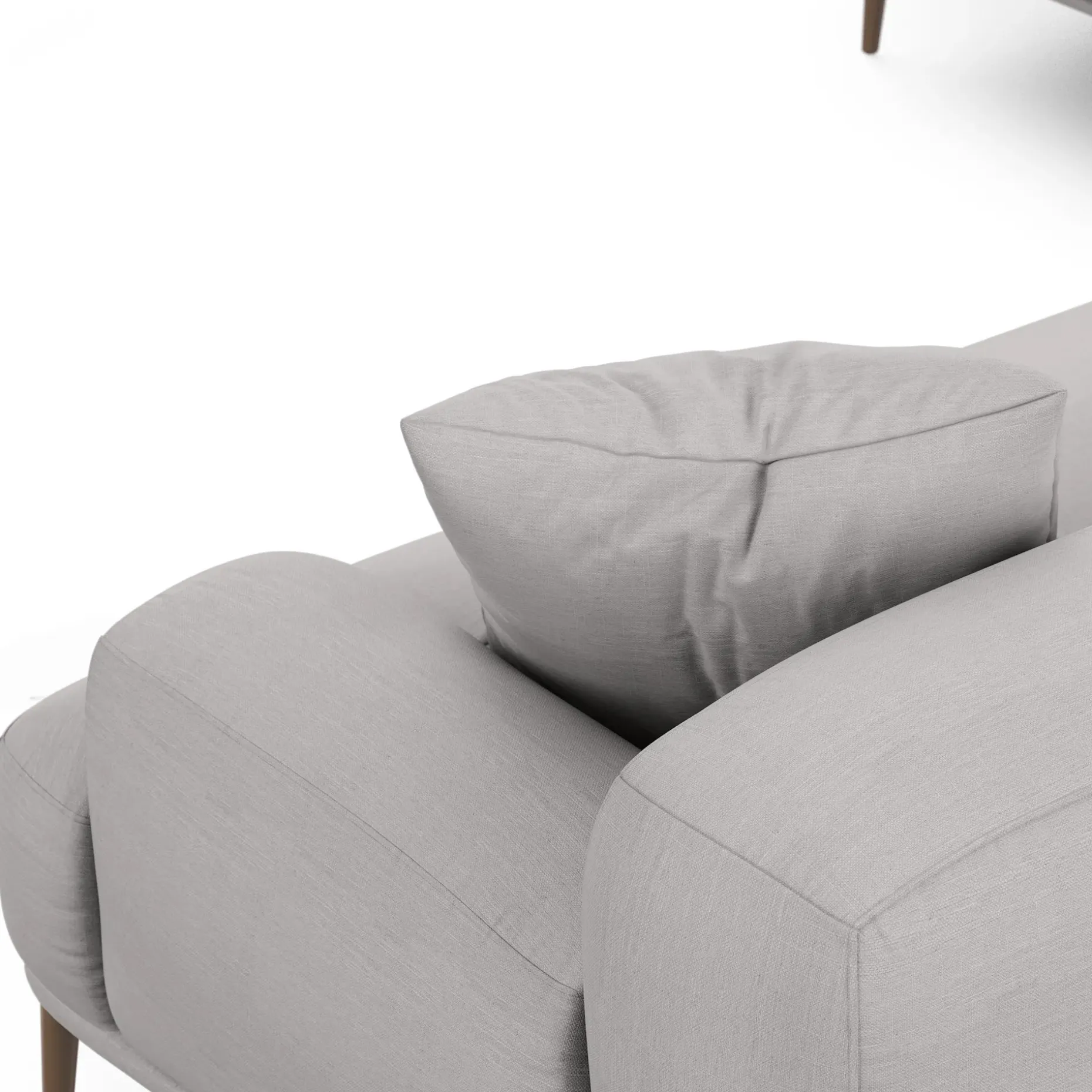 Abisko 113" Left L-Shaped Sectional - Welsh Gray