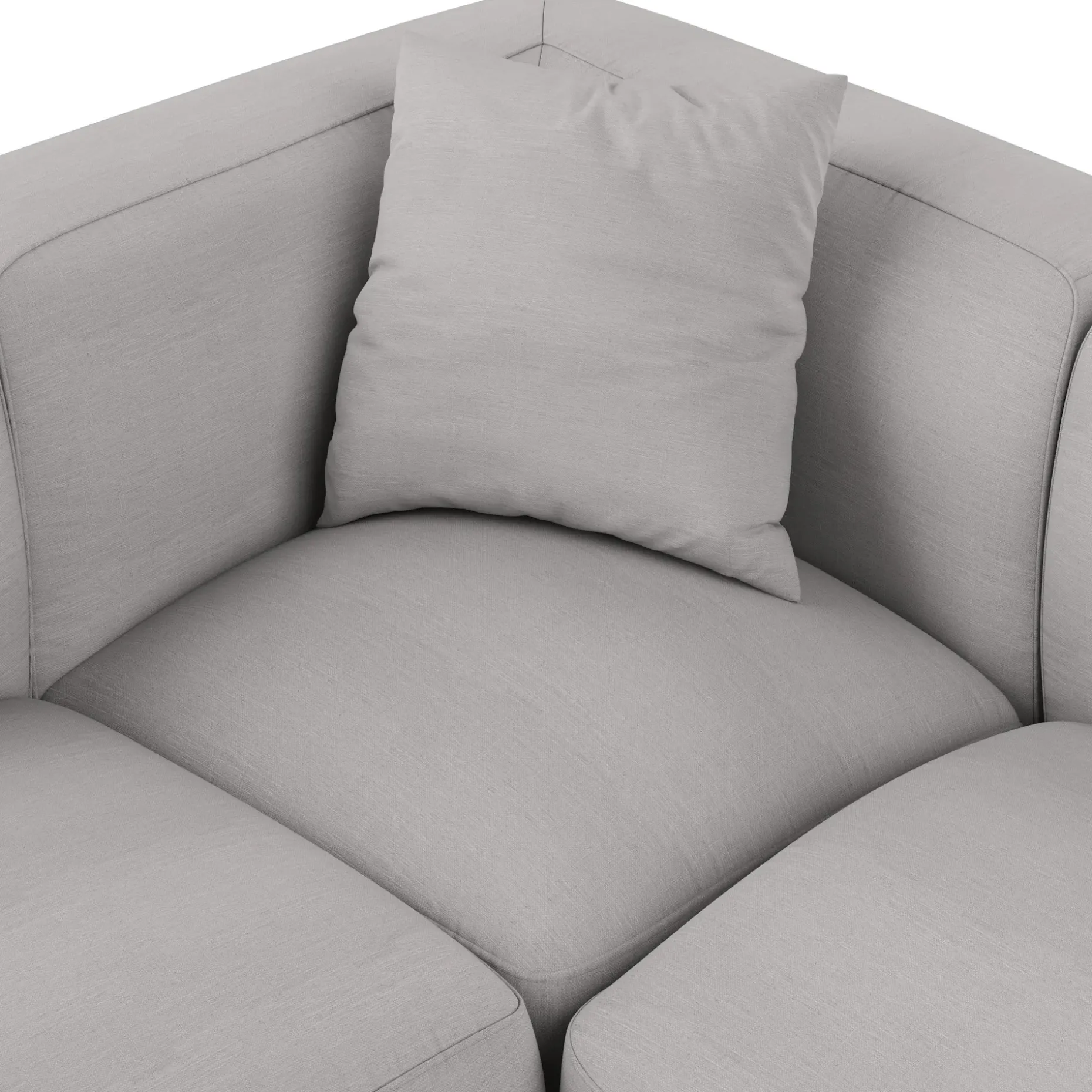 Abisko 113" Left L-Shaped Sectional - Welsh Gray