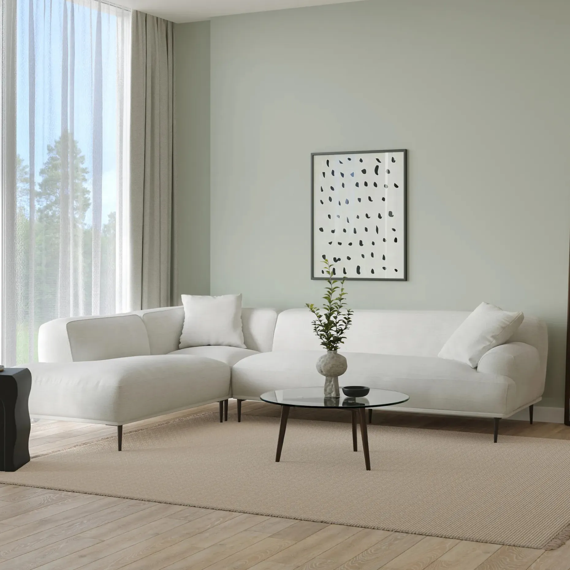 Abisko 113" Left L-Shaped Sectional - Quartz White