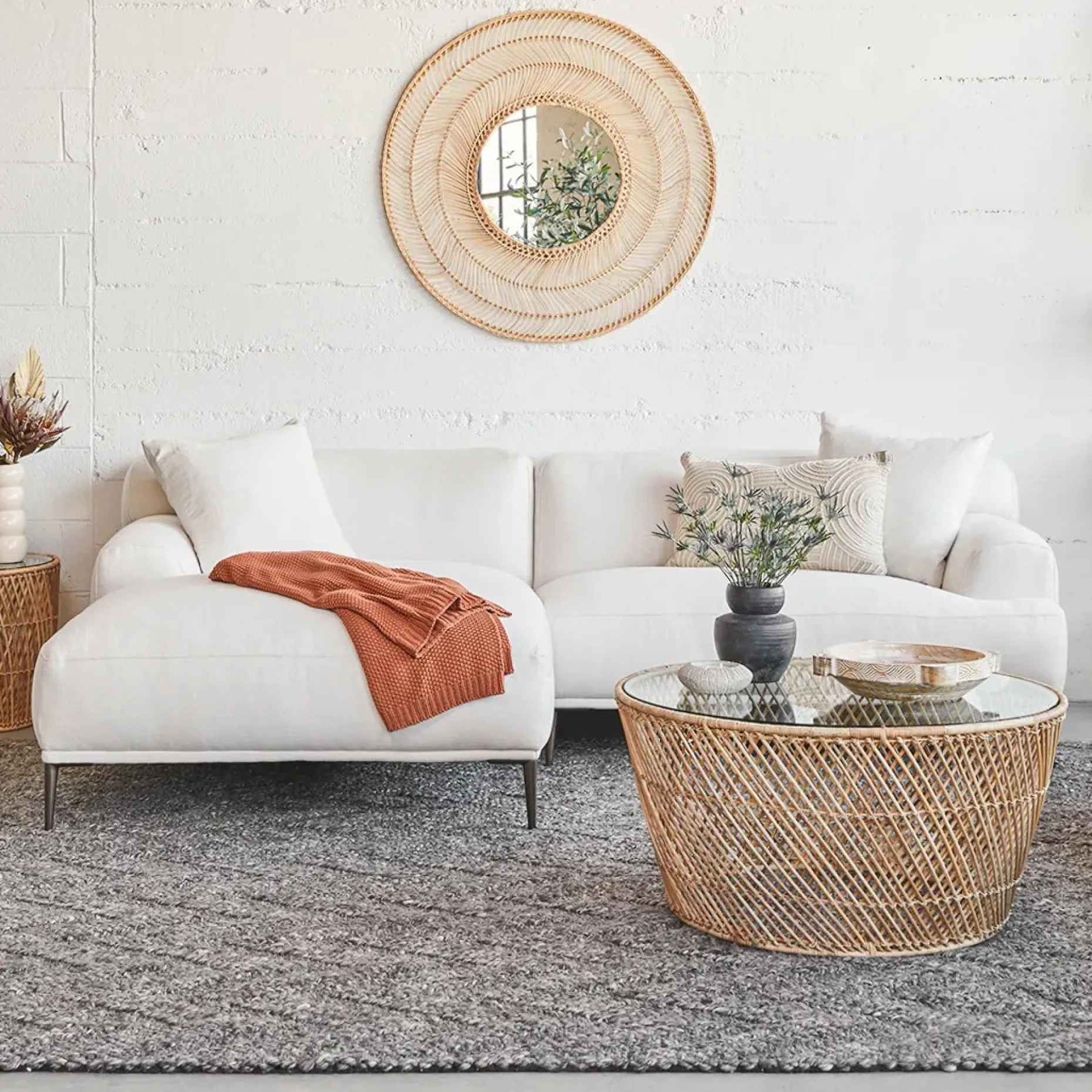 Abisko 94.5" Left Sectional - Quartz White