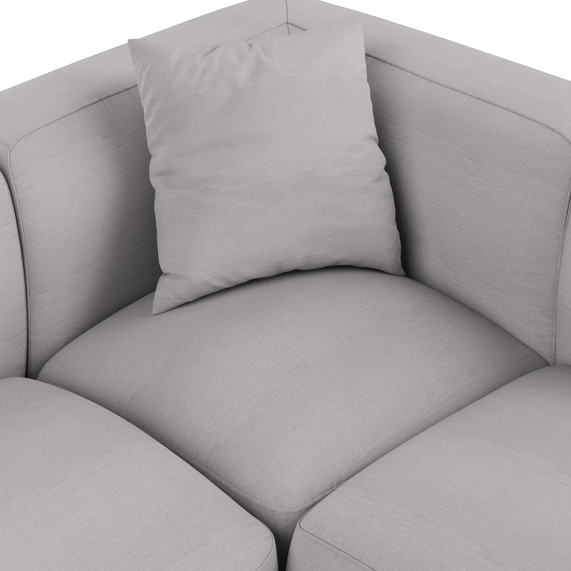 Abisko 113" Right L-Shaped Sectional - Welsh Gray