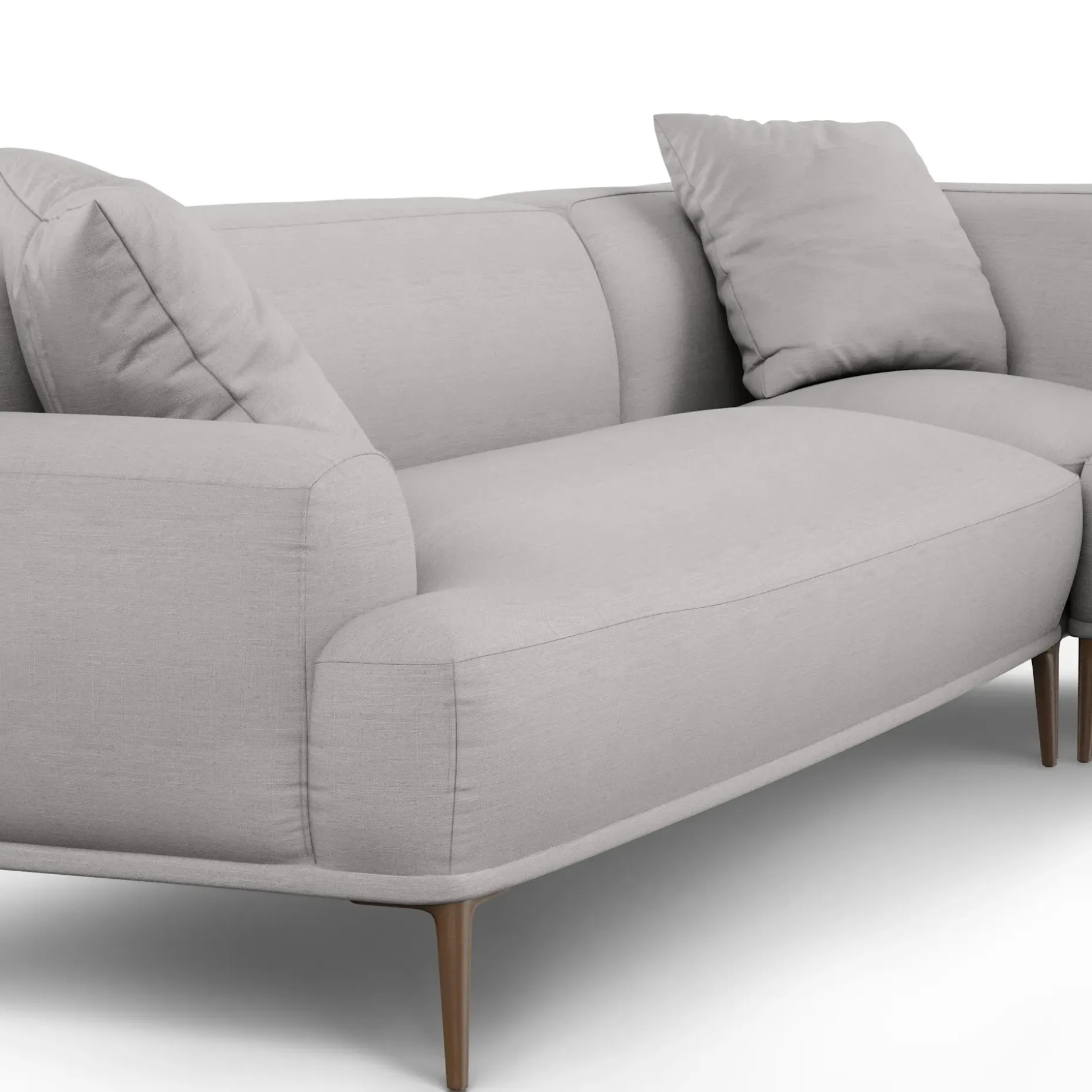 Abisko 113" Right L-Shaped Sectional - Welsh Gray