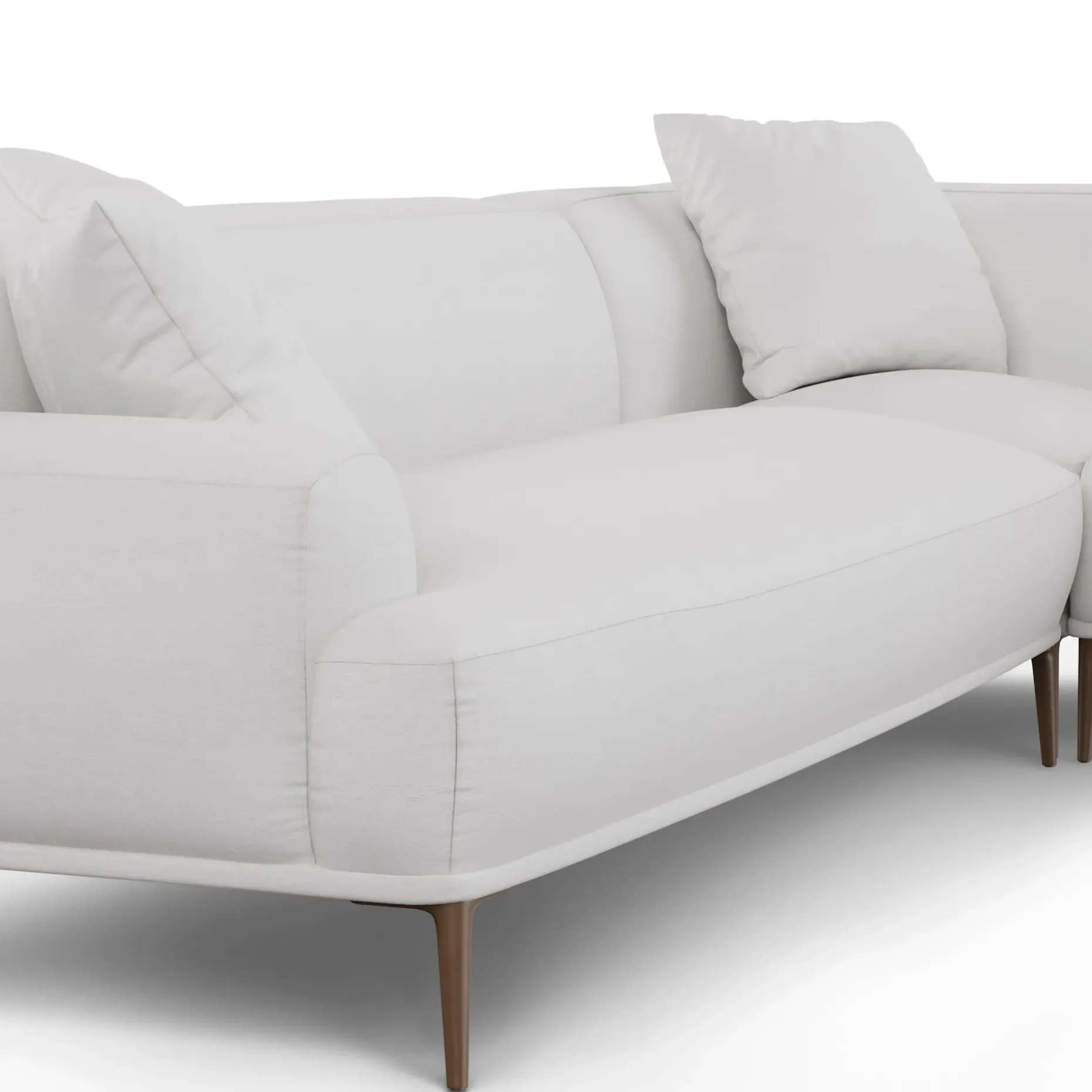 Abisko 113" Right L-Shaped Sectional - Quartz White