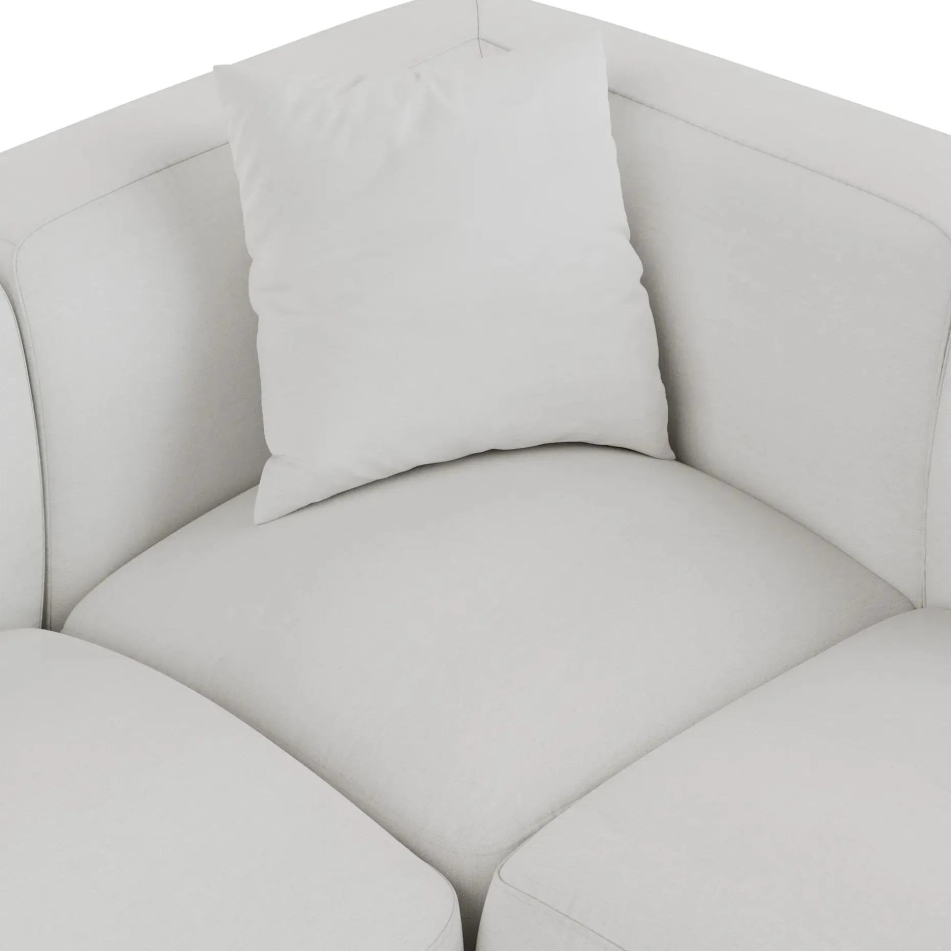 Abisko 113" Right L-Shaped Sectional - Quartz White