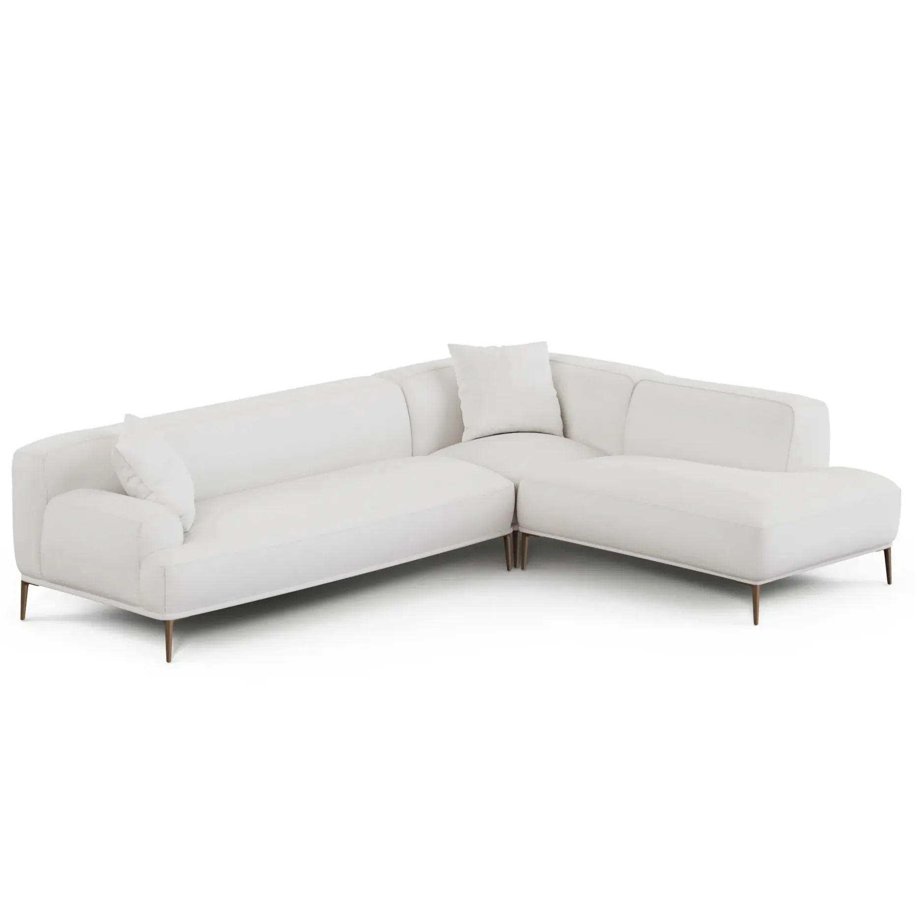 Abisko 113" Right L-Shaped Sectional - Quartz White