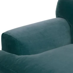 Abisko 42.5" Velvet Lounge Chair - Plush Pacific Blue