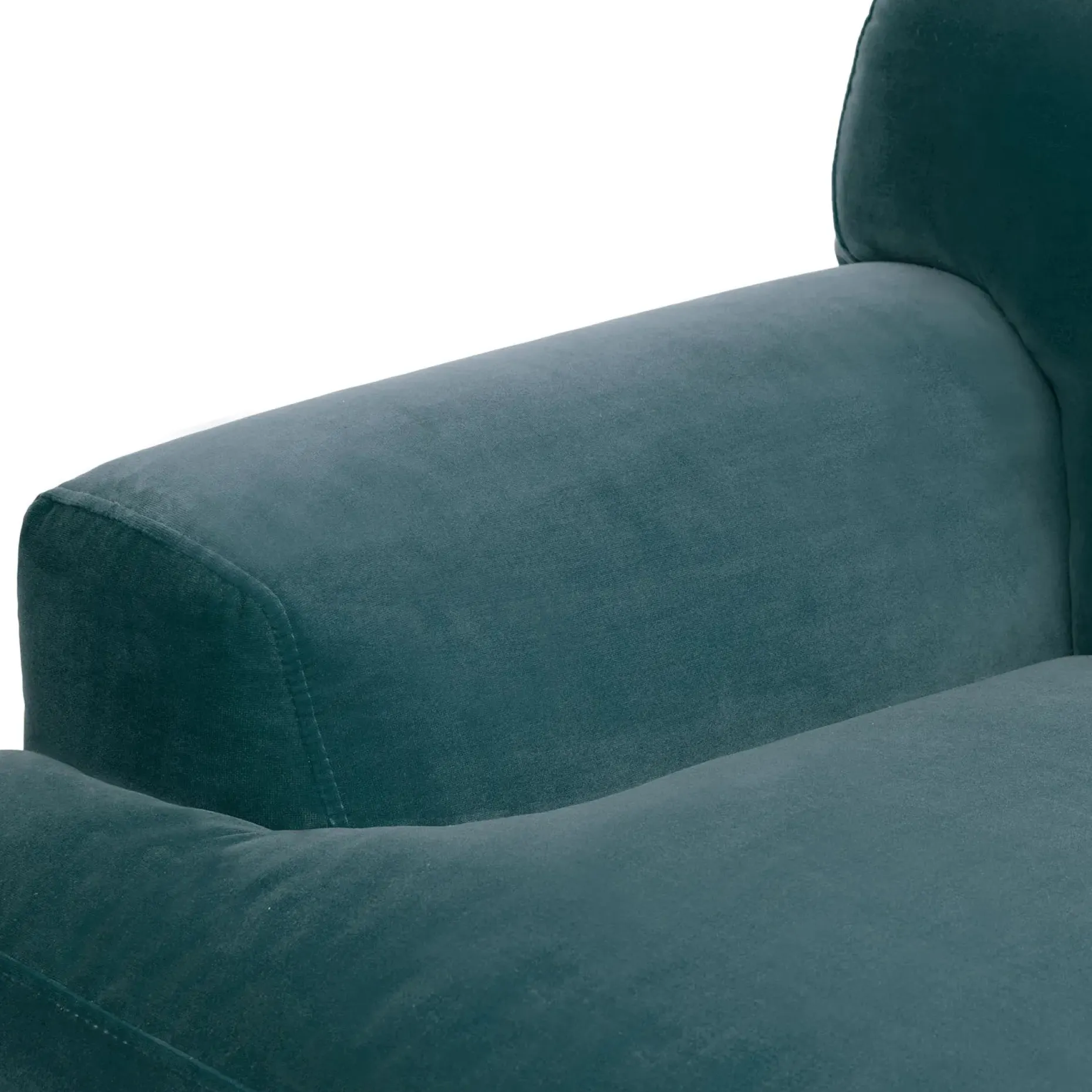 Abisko 42.5" Velvet Lounge Chair - Plush Pacific Blue