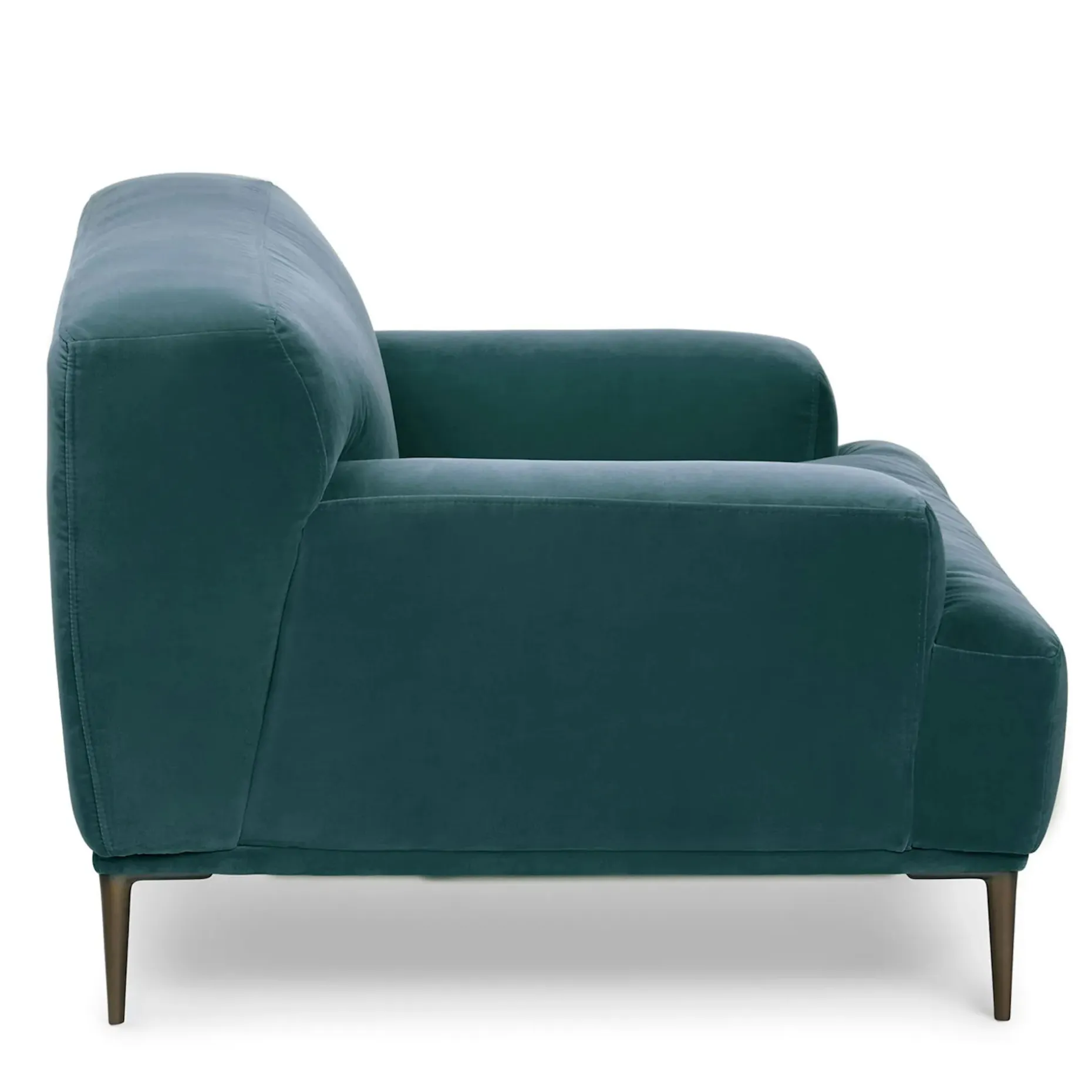 Abisko 42.5" Velvet Lounge Chair - Plush Pacific Blue