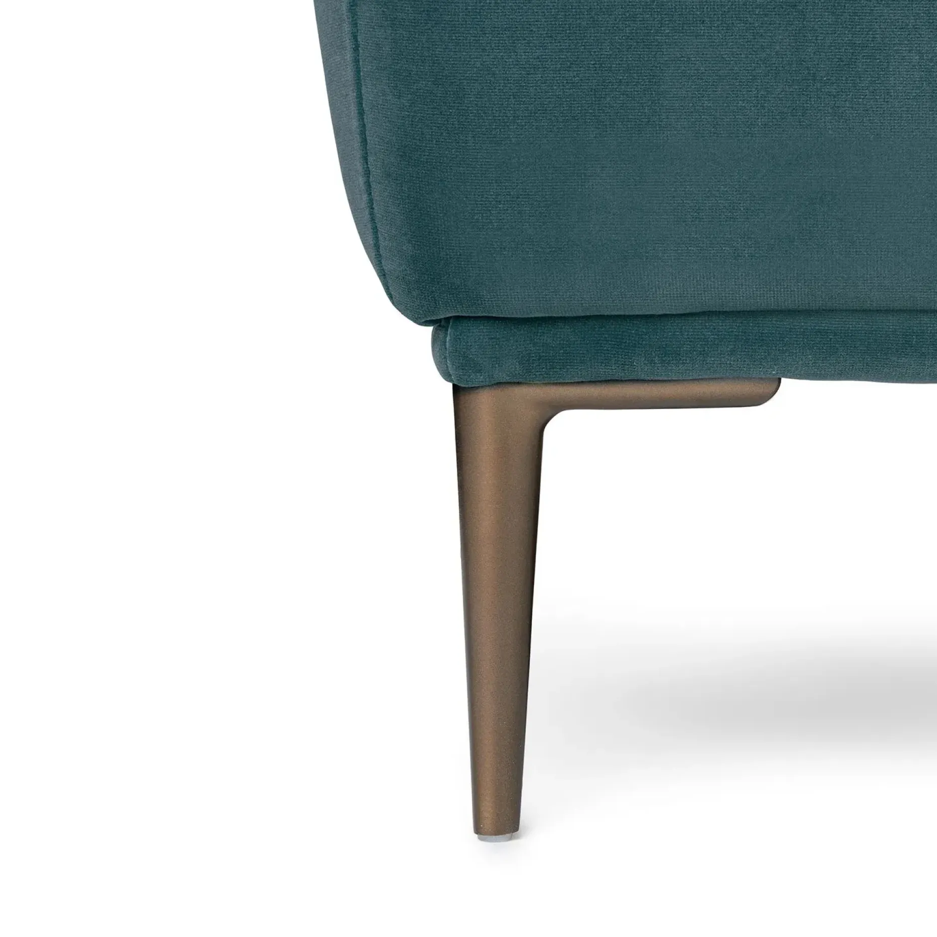 Abisko 45.5" Velvet Ottoman - Plush Pacific Blue
