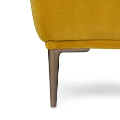 Abisko 45.5" Velvet Ottoman - Plush Yarrow Gold
