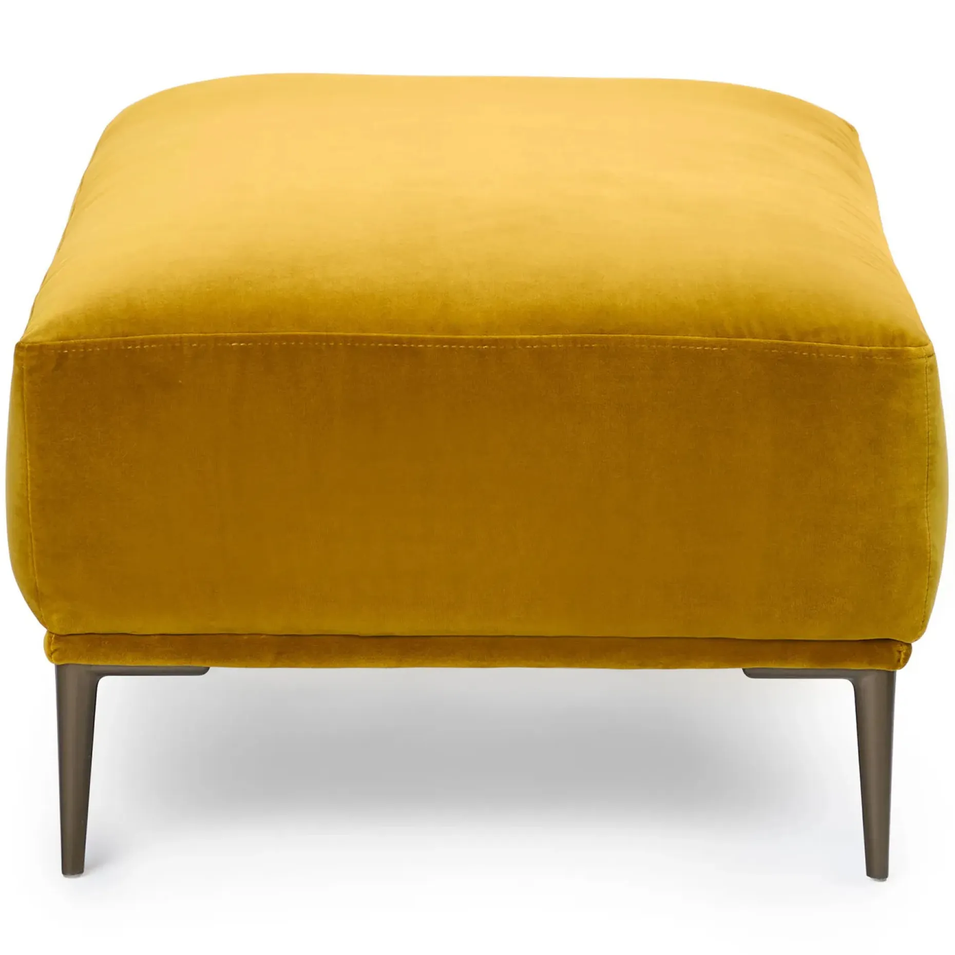 Abisko 45.5" Velvet Ottoman - Plush Yarrow Gold