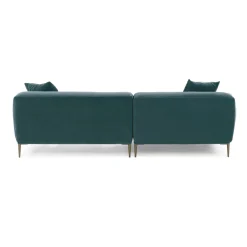 Abisko 94.5" Velvet Right Sectional - Plush Pacific Blue