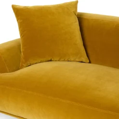 Abisko 91" Velvet Sofa - Plush Yarrow Gold