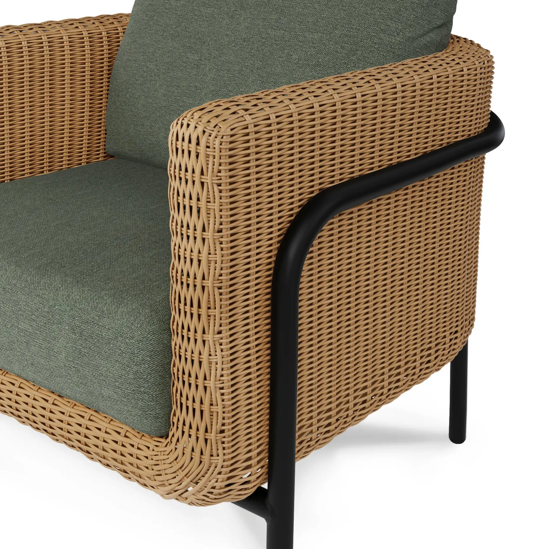 Aby 33" Outdoor Lounge Chair Set - Dravite Green