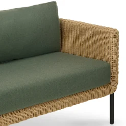 Aby 69.5" Outdoor Loveseat Set - Dravite Green