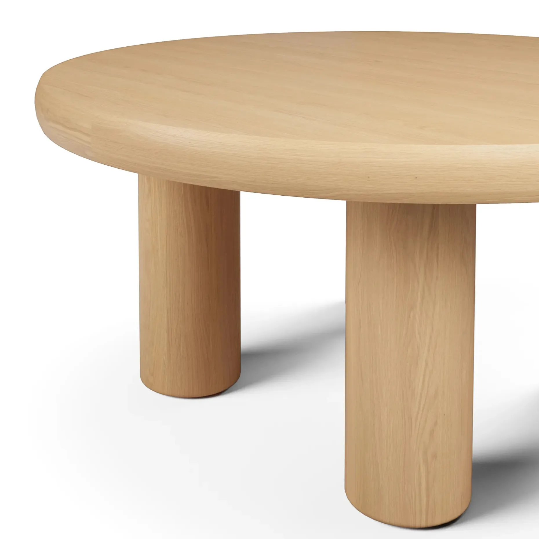 Adel 35" Coffee Table - White Oak
