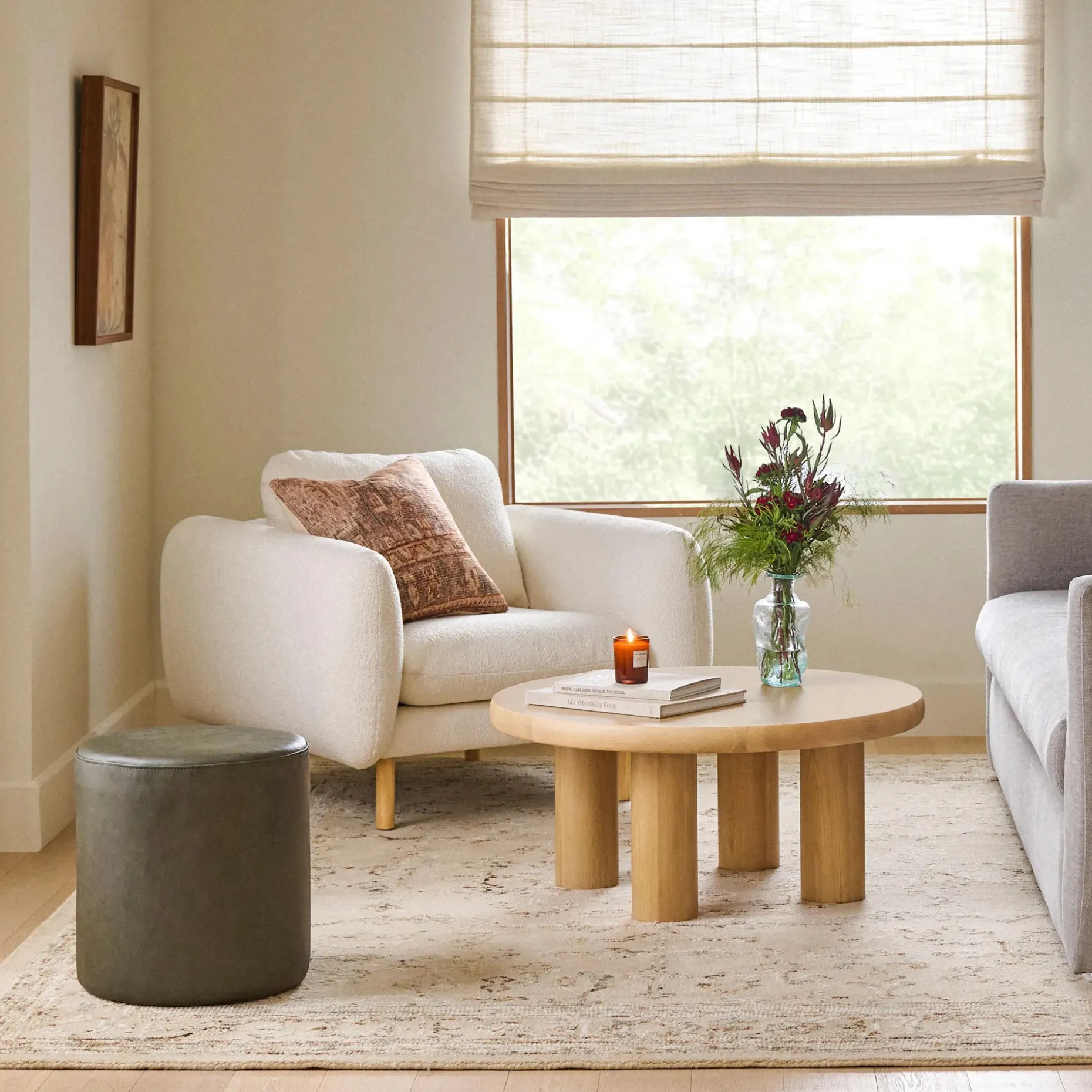 Adel 35" Coffee Table - White Oak