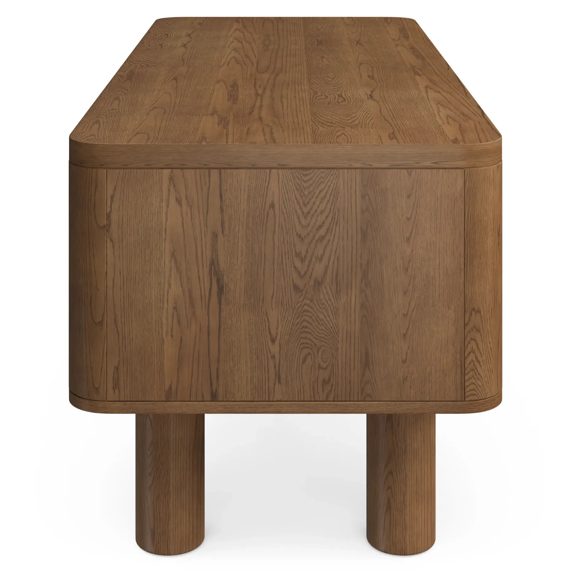 Adel 66.5" Desk - Smoked Oak