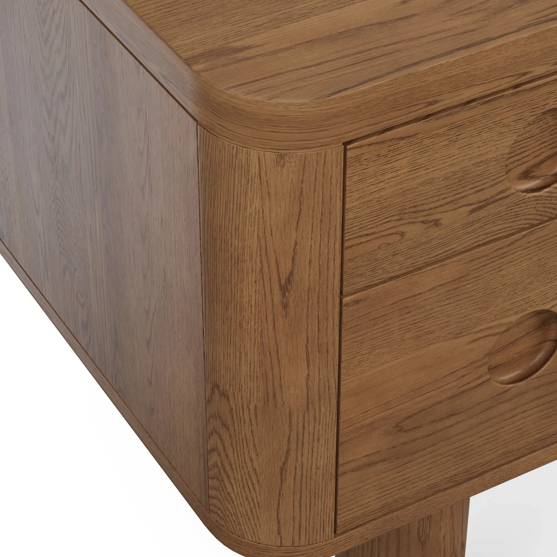 Adel 66.5" Desk - Smoked Oak