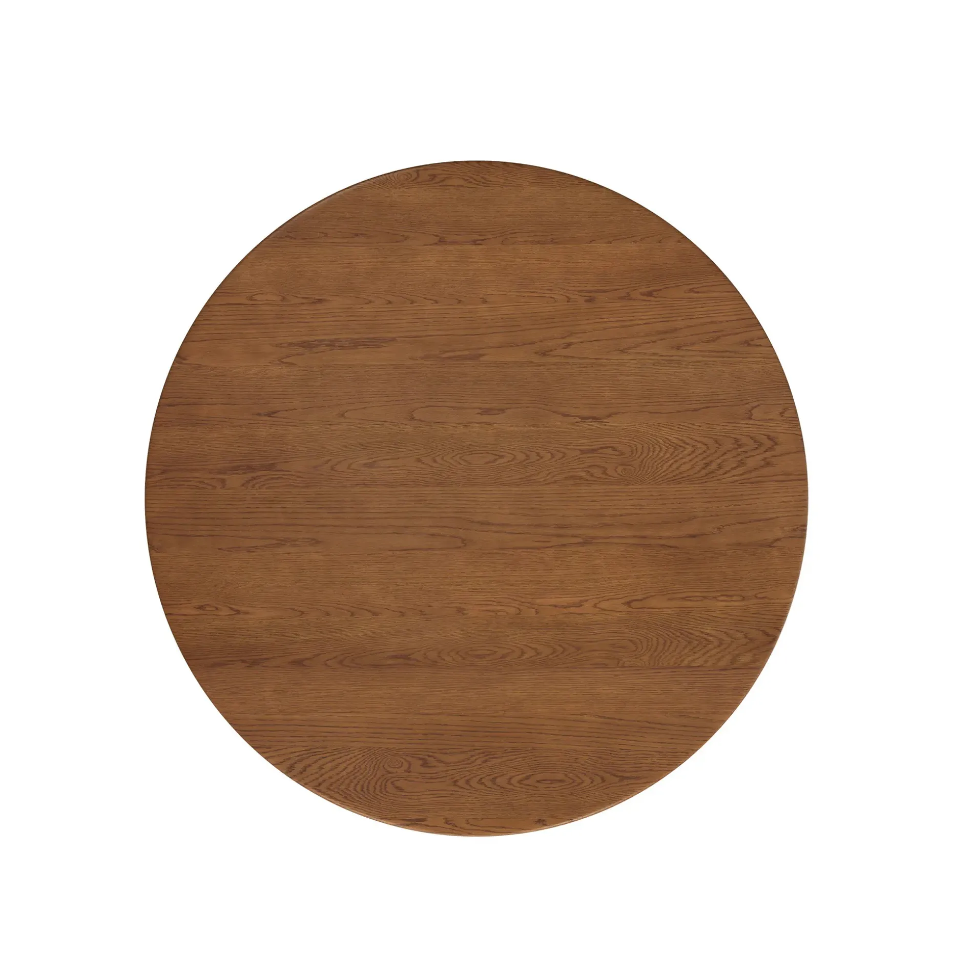 Adel 42" Round Coffee Table - Smoked Oak