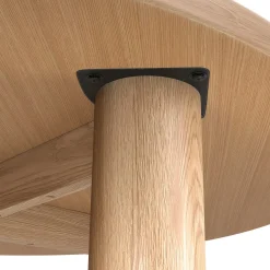 Adel 55.5" Round Dining Table - White Oak