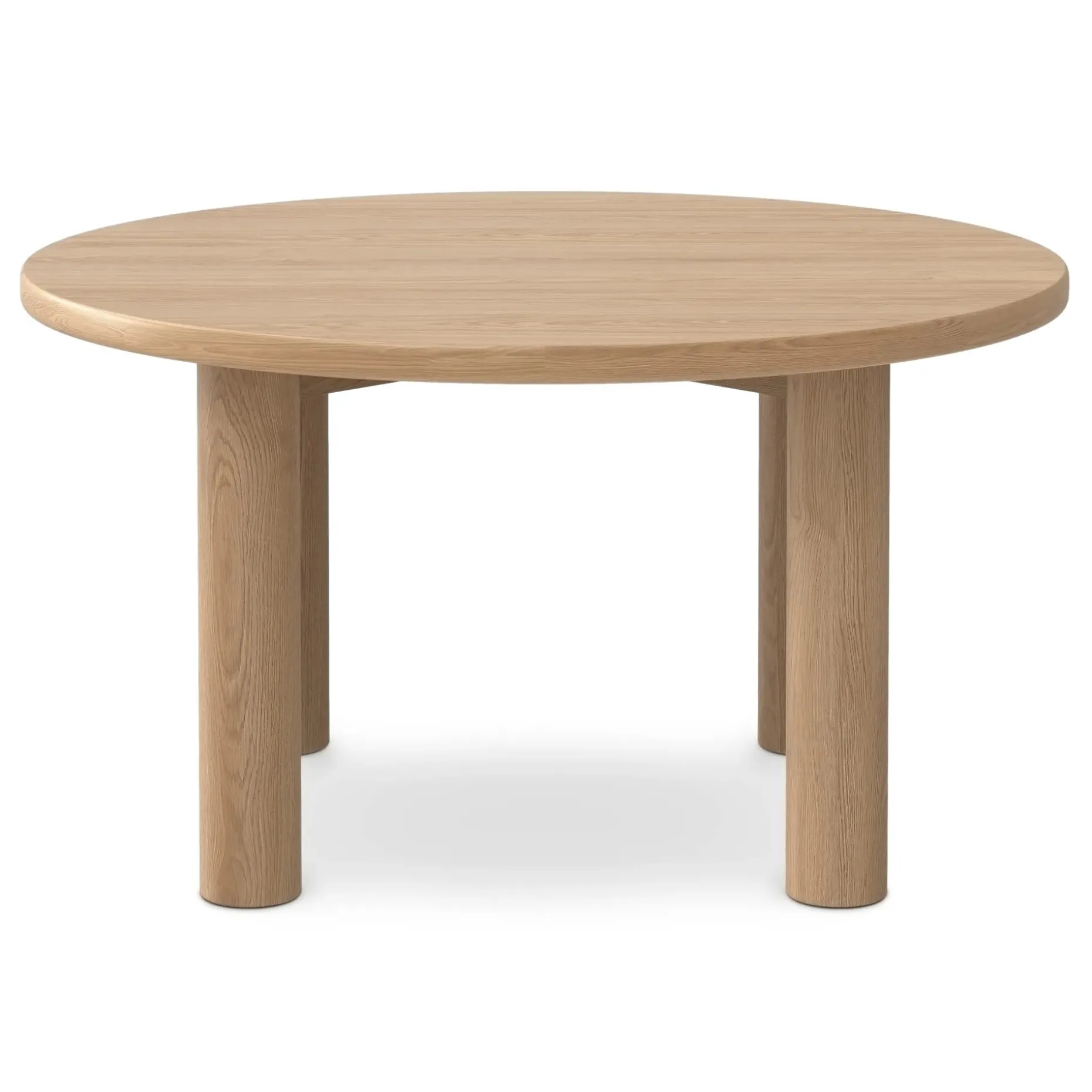 Adel 55.5" Round Dining Table - White Oak