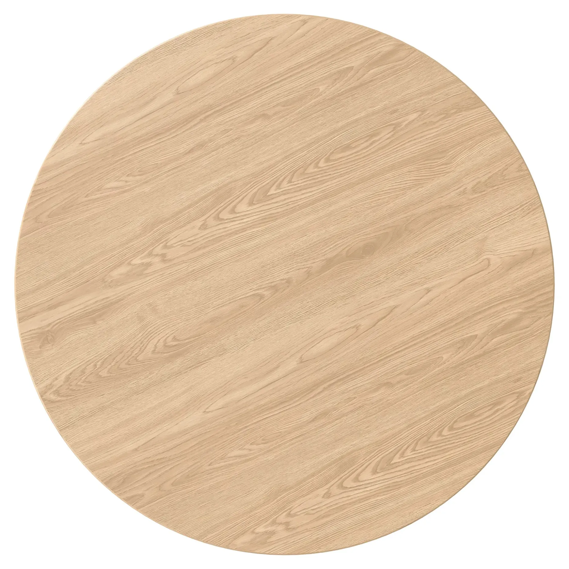 Adel 55.5" Round Dining Table - White Oak
