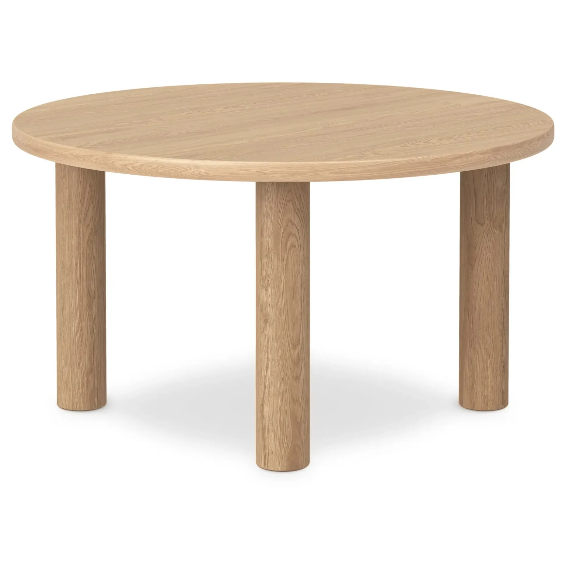 Adel 55.5" Round Dining Table - White Oak