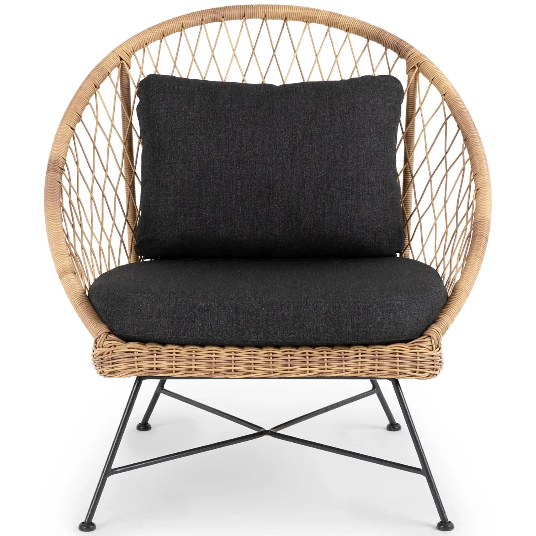 Aeri 37" Outdoor Lounge Chair - Slate Gray