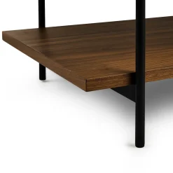 Agotu 44" Marble Coffee Table - Walnut