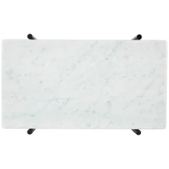 Agotu Marble Side Table - Walnut