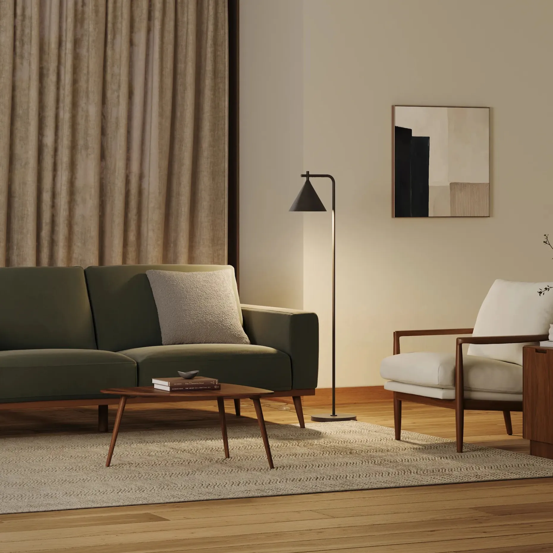 Aino Floor Lamp - Cinder
