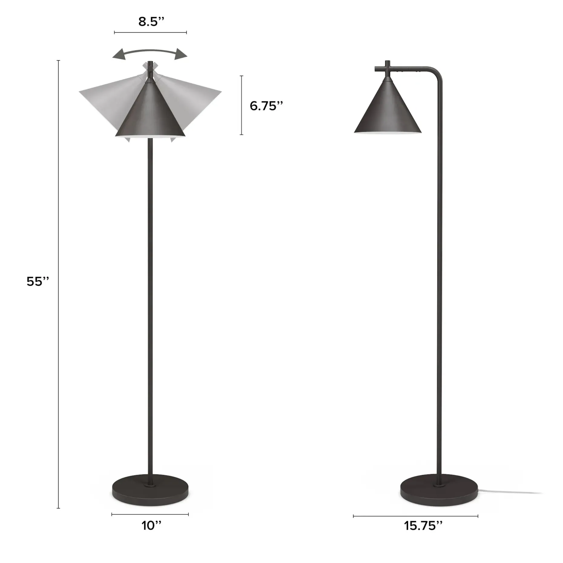 Aino Floor Lamp - Cinder