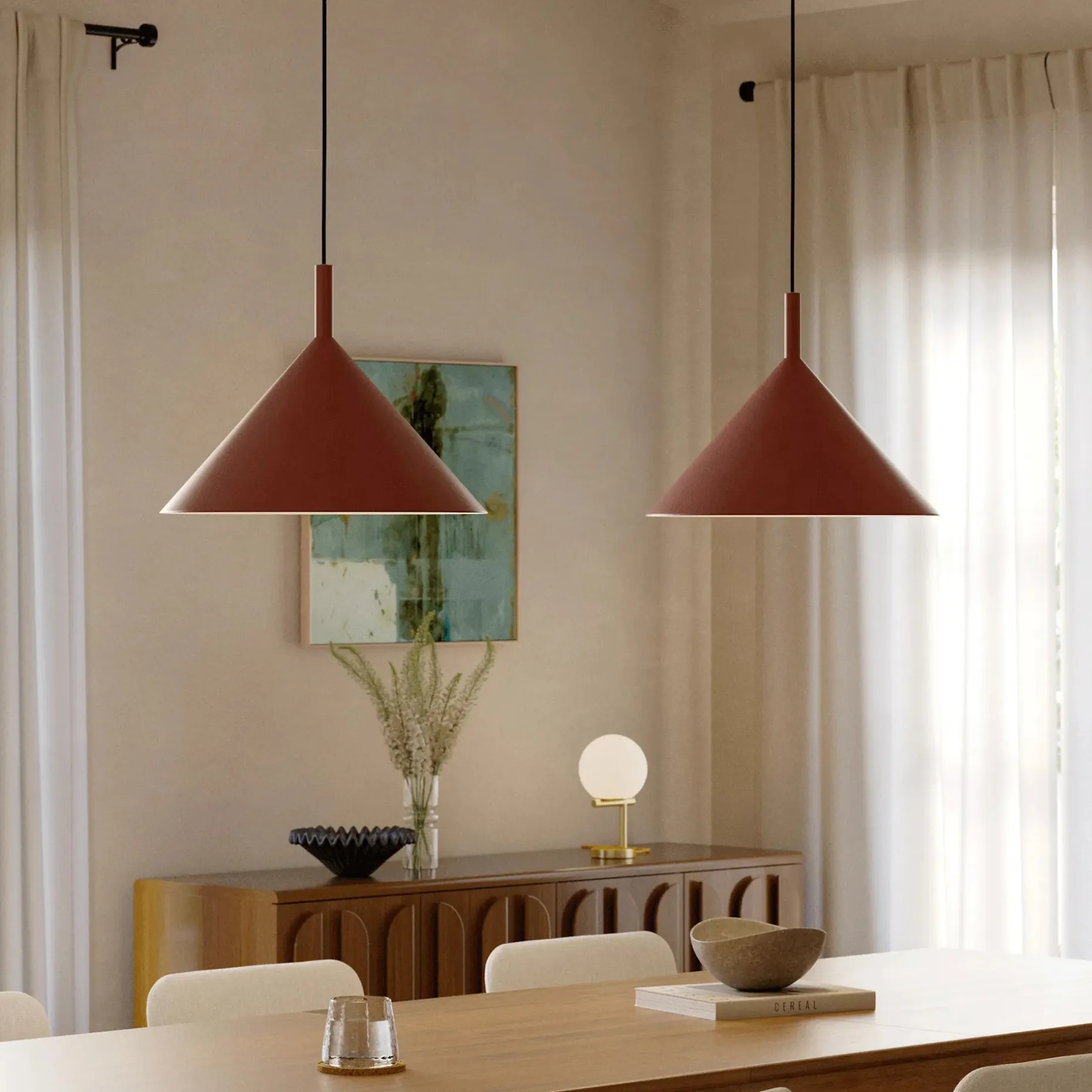 Aino Pendant Lamp - Oxblood