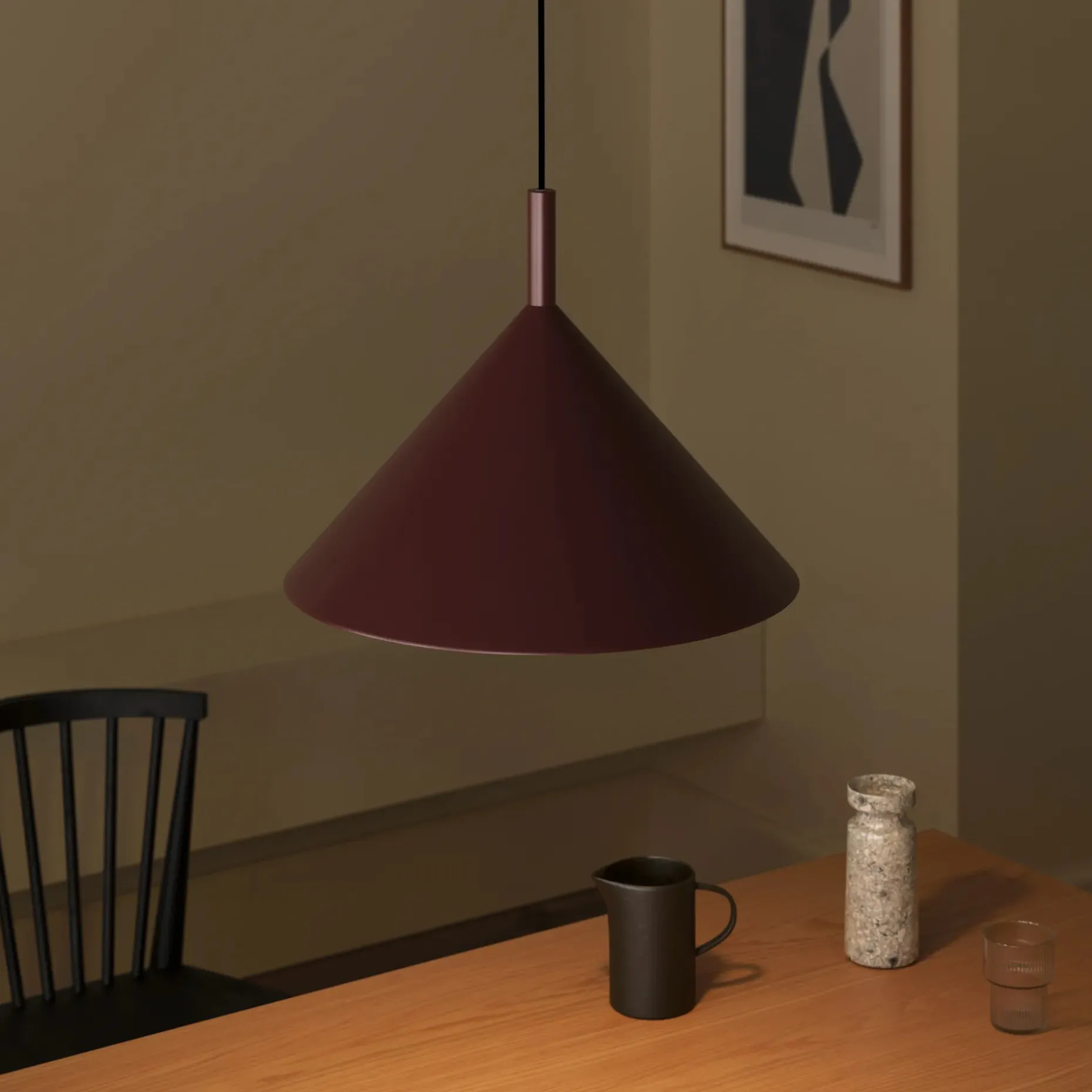 Aino Pendant Lamp - Oxblood