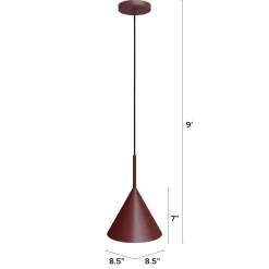 Aino Small Pendant Lamp - Oxblood