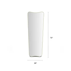 Alice Floor Mirror - Brass