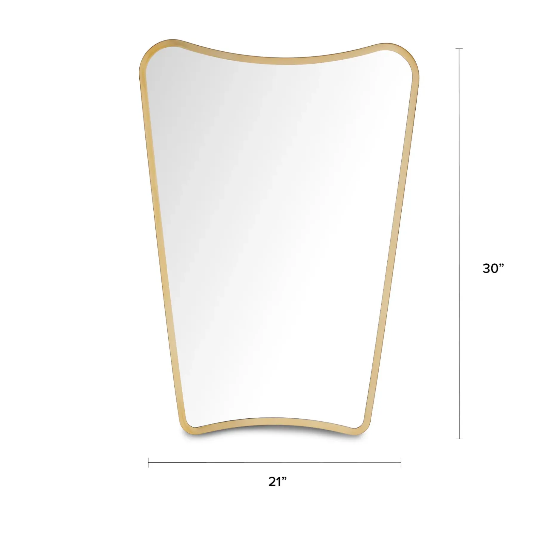 Alice Wall Mirror - Brass