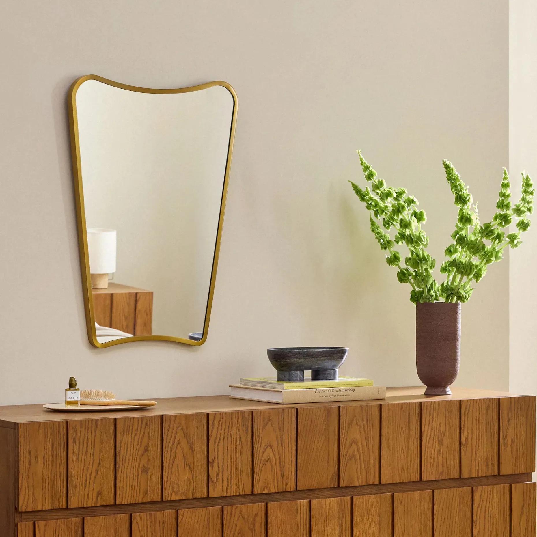 Alice Wall Mirror - Brass