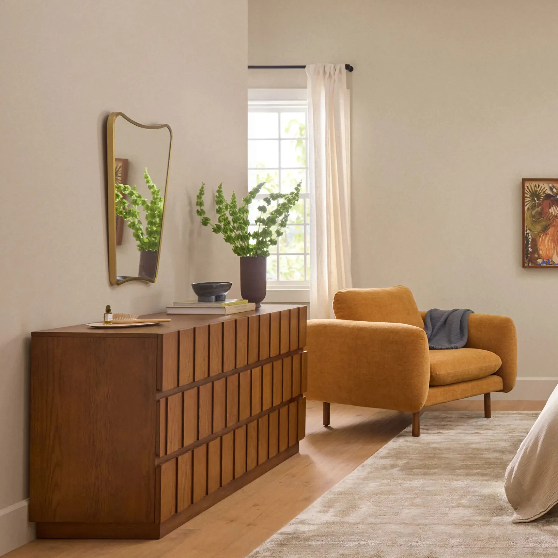 Alice Wall Mirror - Brass