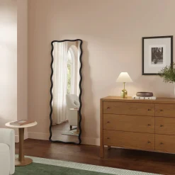 Alma Floor Mirror - Black