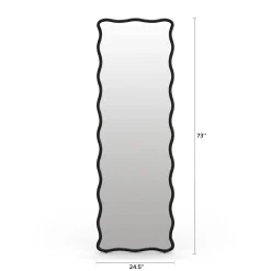 Alma Floor Mirror - Black
