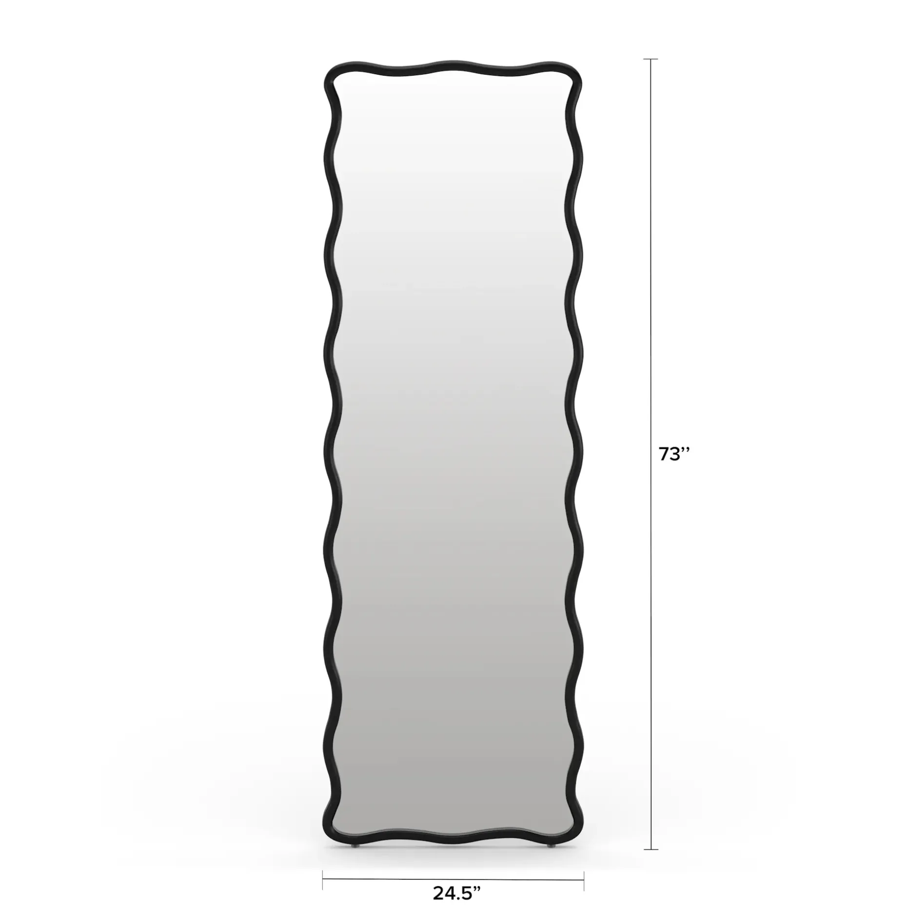 Alma Floor Mirror - Black