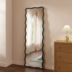 Alma Floor Mirror - Black