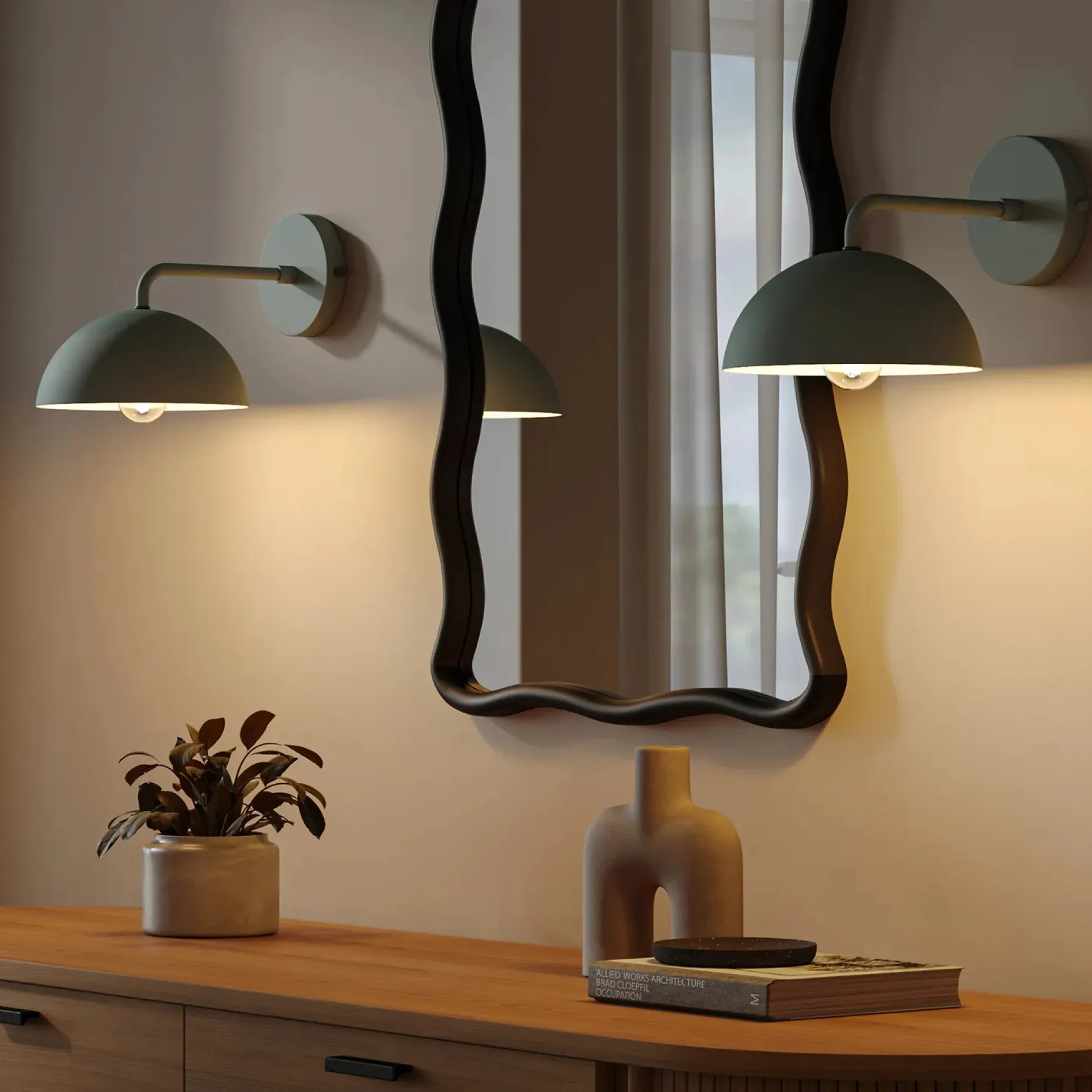 Alma Wall Mirror - Black
