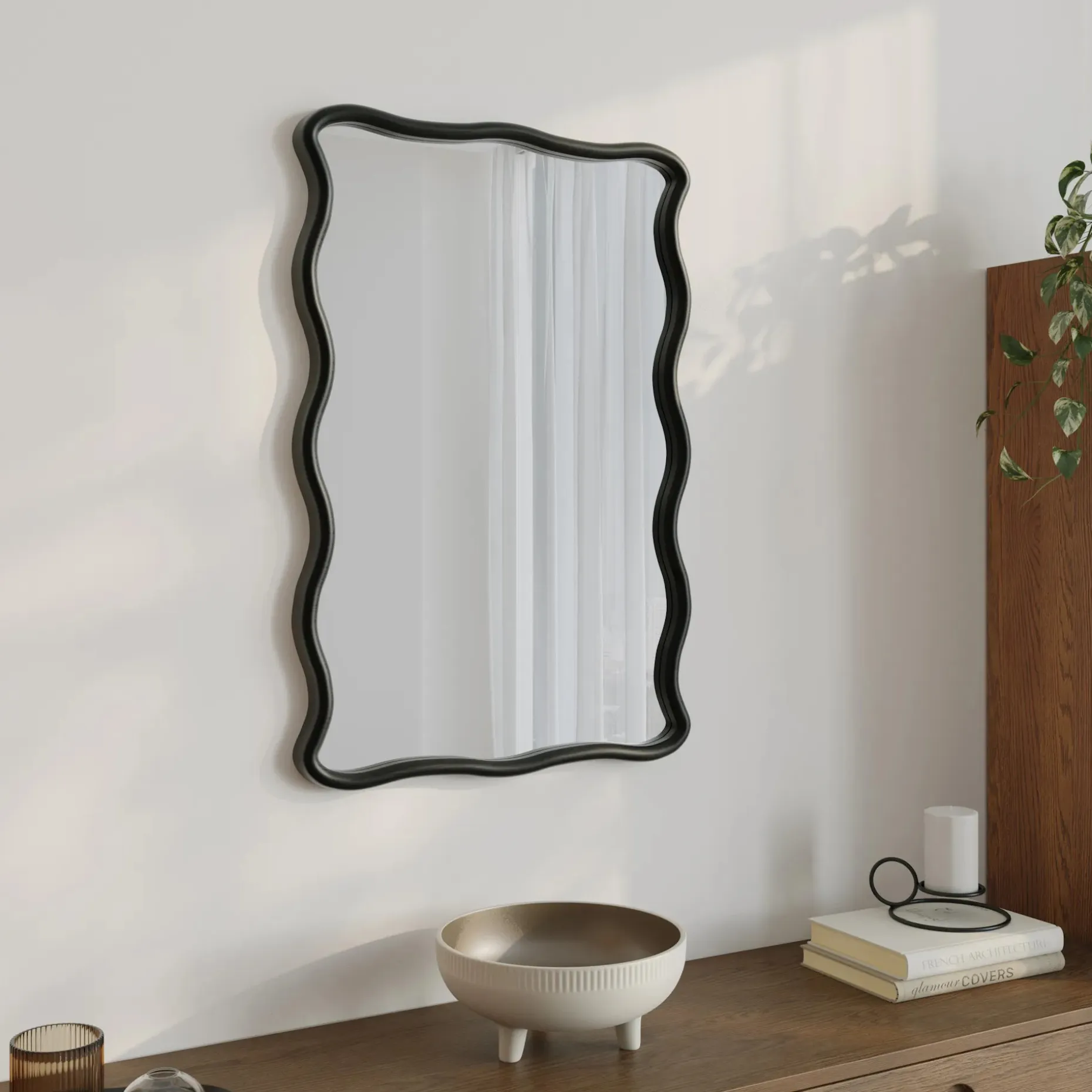 Alma Wall Mirror - Black