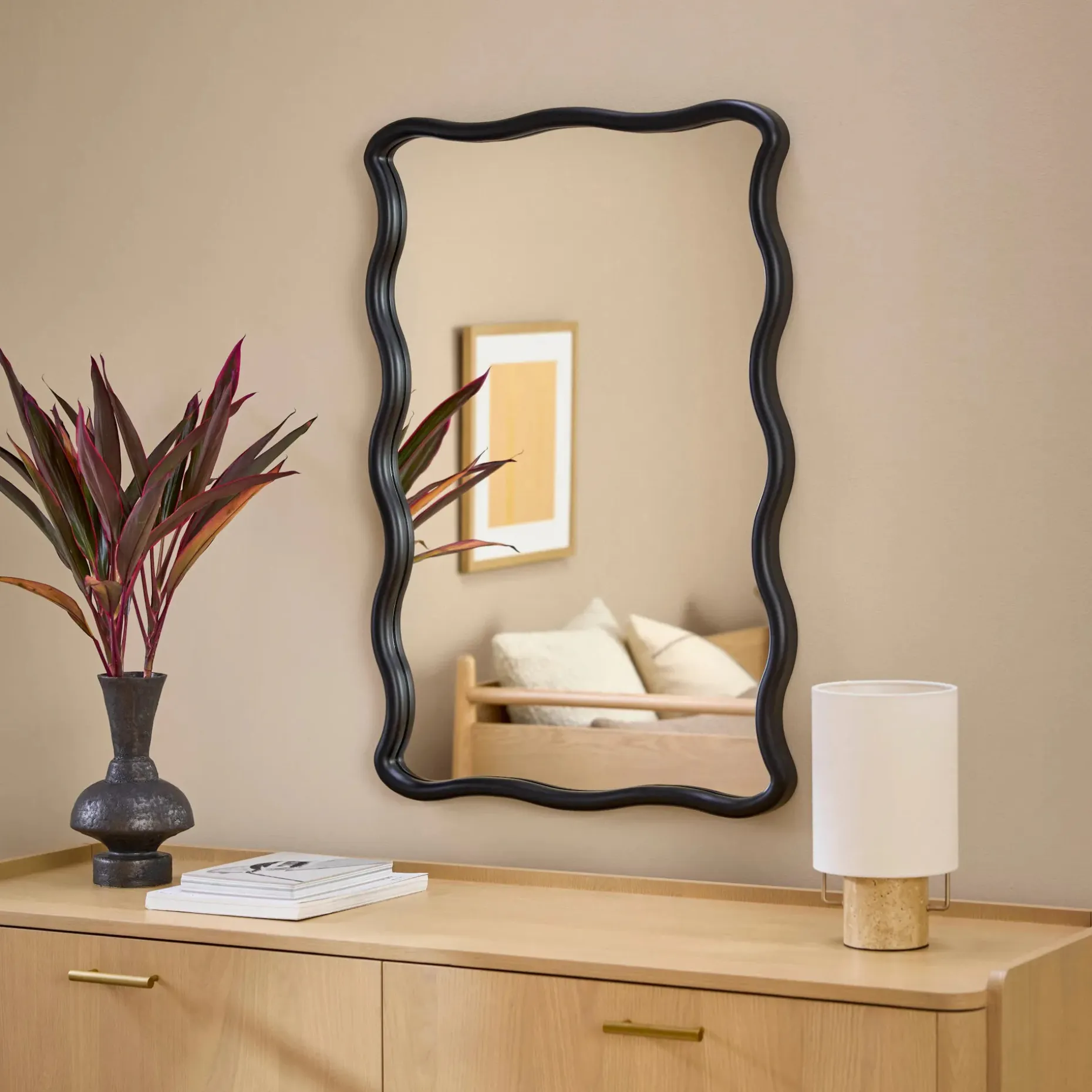 Alma Wall Mirror - Black