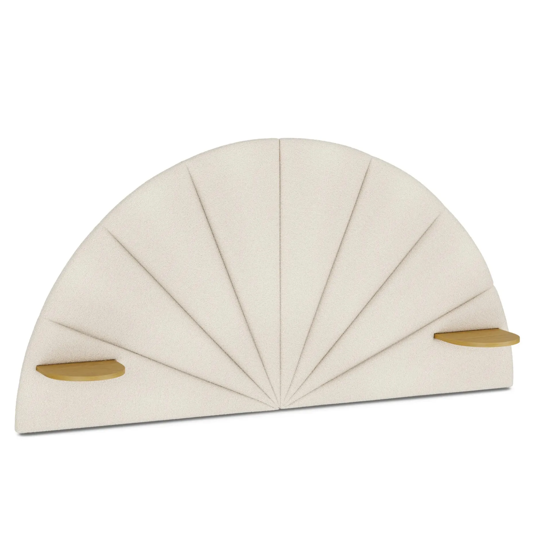 Almelo Full Headboard - Ivory Wool Bouclé