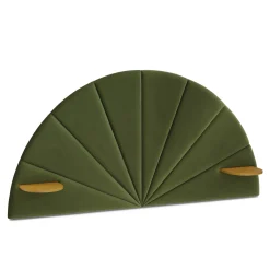 Almelo Full Velvet Headboard - Hale Serrano Green