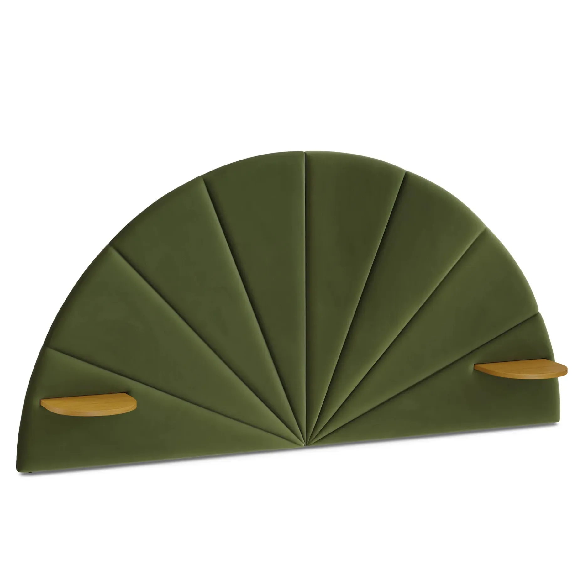 Almelo Full Velvet Headboard - Hale Serrano Green